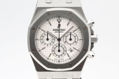 Audemars Piguet 愛佊 皇家橡樹系列 25860ST.OO.1110ST.05 自動上鍊計時累計功能 2006台灣保單 39mm