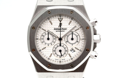 Audemars Piguet 愛佊 皇家橡樹系列 25860ST.OO.1110ST.05 自動上鍊計時累計功能 2006台灣保單 39mm