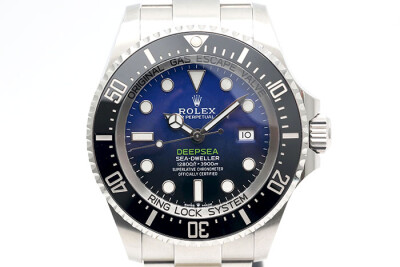 Rolex 勞力士 Deepsea 126660 水鬼王3900米潛水錶 漸層藍色面盤黑色陶瓷外圈 3235機芯 2018.06盒單齊全 44mm